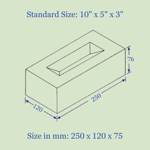 Standard size brick (10 x 5 x 3)